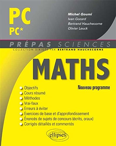 Maths PC/PC* Programme 2014