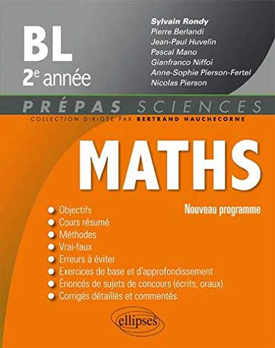 Maths BL 2e Année Programme 2014