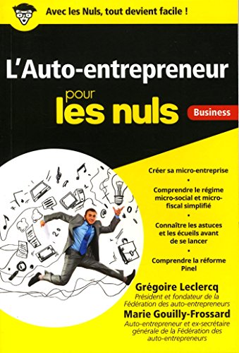 L'Auto-entrepreneur poche pour les Nuls Business, 3e édition