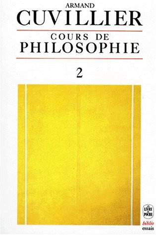 Cours de philosophie, tome 2