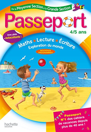 Passeport De la moyenne à la grande section 4/5 ans - Cahier de vacances