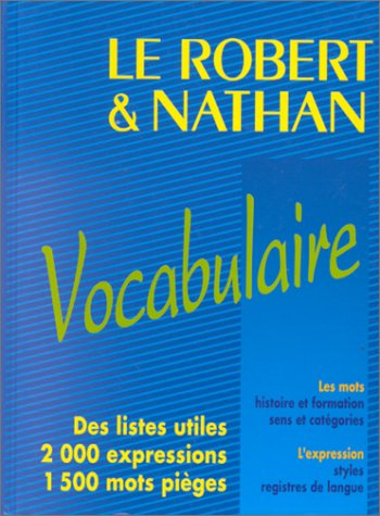 Le Robert et Nathan, vocabulaire