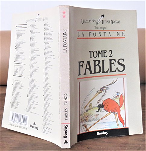 LAFONTAINE/ULB FABLES 2 (Ancienne Edition)