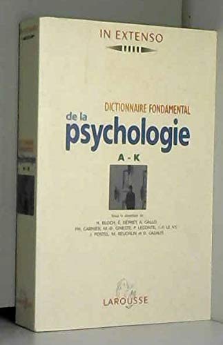DICT. FONDAMENTAL PSYCHOLOGIE T. 1