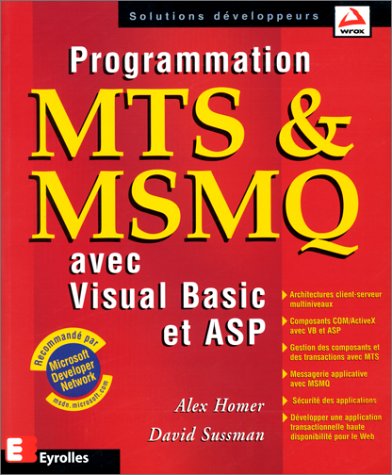 Programmation MTS et MSMQ avec Visual Basic et ASP