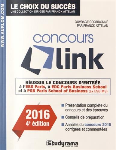 Réussir le concours Link : Concours 2016