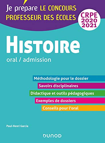 Histoire - Professeur des écoles - Oral / admission - CRPE 2020-2021