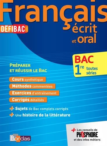 DefiBac Cours/Méthodes/Exos Français 1res