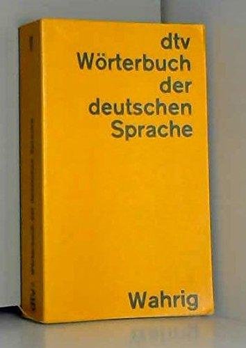 Dtv-Worterbuch Der Deutschen Sprache