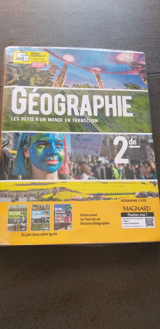 livre géographie 2nde
