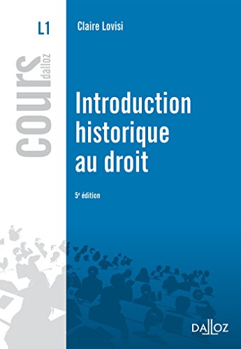 Introduction historique au droit - 5e éd.