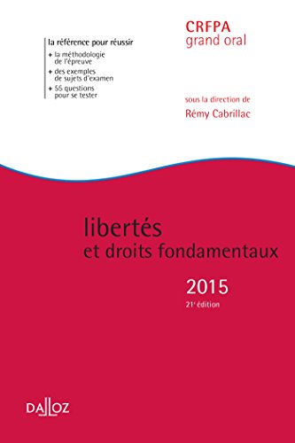 Libertés et droits fondamentaux 2015 - 21e éd.