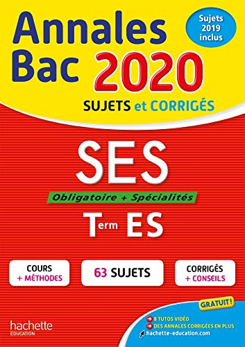 Annales Bac 2020 SES Term ES