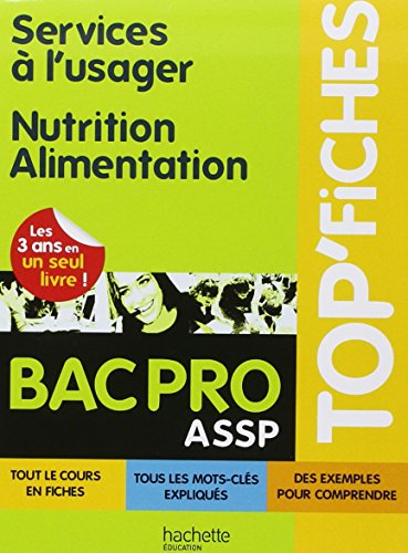 Services à l'usager Nutrition-Alimentation Bac pro ASSP