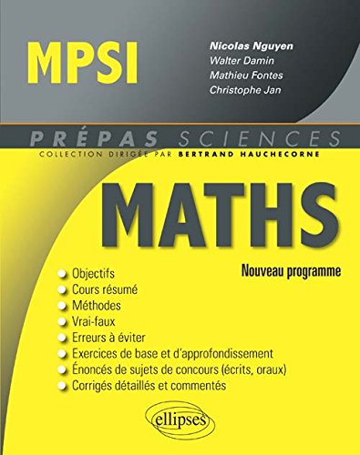 Maths MPSI Conforme au Programme 2013