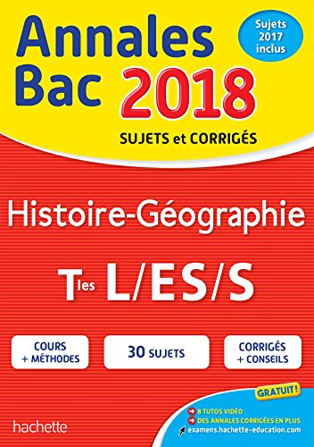 Annales Bac 2018 Histoire-Géo Term L/Es/S