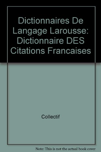 Dictionnaire des citations françaises