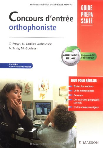 Concours d'entrée orthophoniste