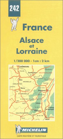 Carte routière : Alsace et Lorraine, N° 242