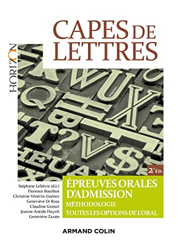 CAPES de Lettres - Épreuves orales d'admission