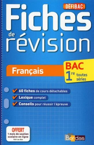 DéfiBac - Fiches de révision - Français 1res