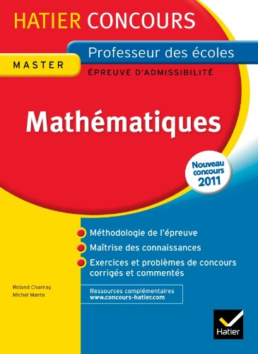 Epreuve écrite Mathematiques Concours 2013: Concours Professeur des Ecoles