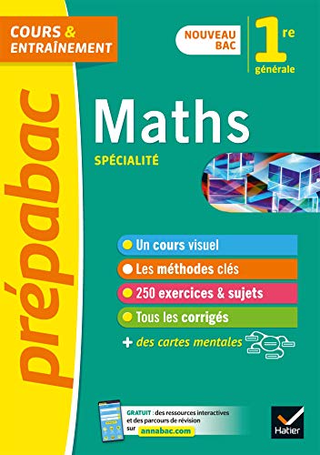 Maths 1re (spécialité) - Prépabac: nouveau programme de Première 2019-2020