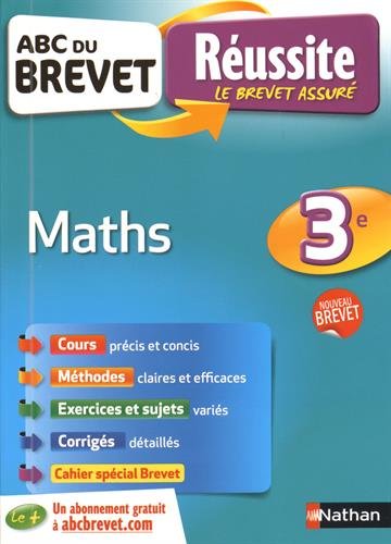 ABC du BREVET Réussite Maths 3e