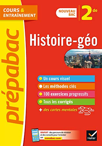 Histoire-géographie 2de - Prépabac: nouveau programme de Seconde 2019-2020