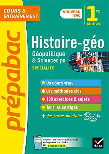 Histoire-géo, Géopolitique, Sciences politiques 1re (HGGSP) - Prépabac: nouveau programme de Première 2019-2020
