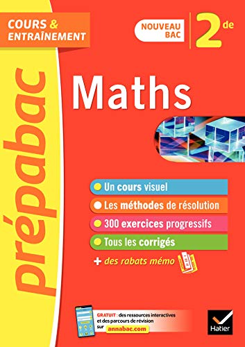 Maths 2de - Prépabac : nouveau programme de Seconde (2020-2021) (Cours et entraînement)