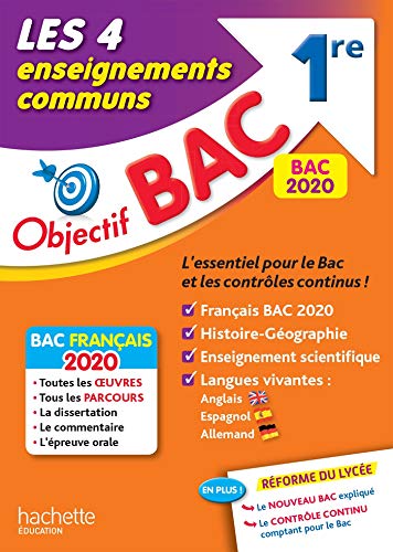 Objectif Bac 1re Enseignements communs BAC 2020