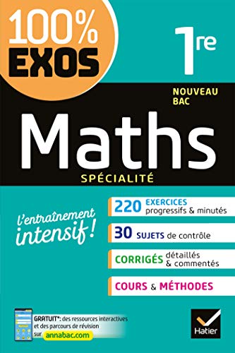 Maths 1re générale (spécialité): Exercices résolus - Première