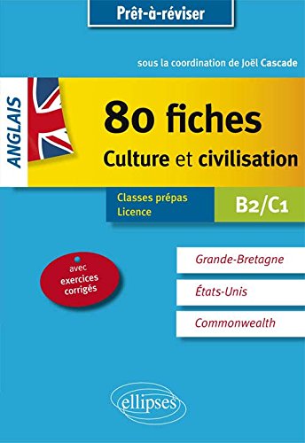 80 Fiches Culture et Civilisation Anglais B2-C1
