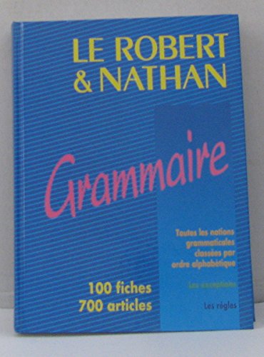 Le Robert et Nathan, grammaire