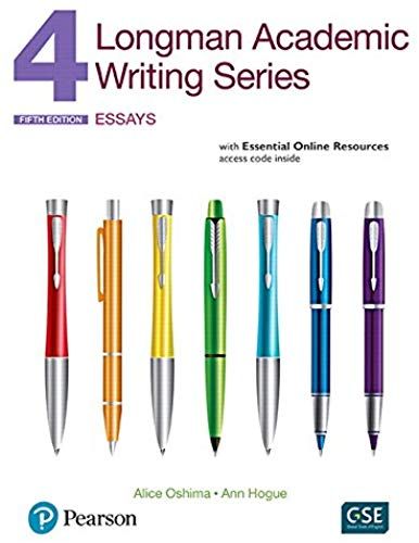 Longman Academic Writing Series 4 Sb With Online Resources