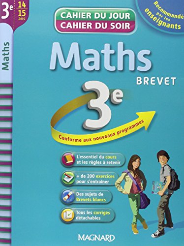 Maths 3e : cahier de révision et d'entraînement