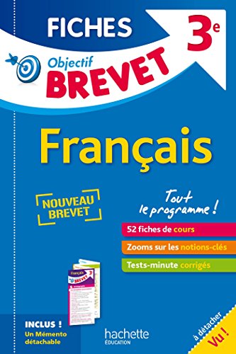 Objectif Brevet 3e - Fiches Détachables Français - Nouveau programme 2016