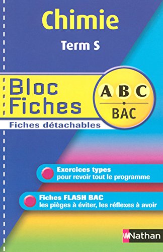 BLOC FICHES ABC CHIMIE TERM S