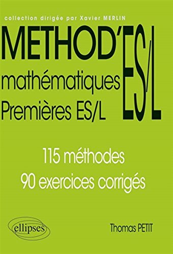 Method'ES/L Mathematiques Premieres