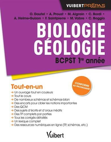 Biologie-Géologie BCPST - 1re année - Cours, schémas-bilan, exercices corrigés et TP
