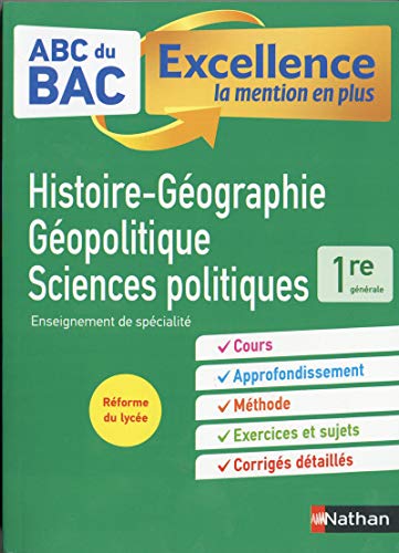ABC du BAC Excellence Histoire-Géographie, Géopolitique et Sciences politiques (HGGSP) 1re La mention en plus - Nouveau Bac