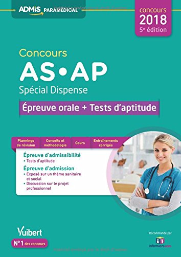 Concours AS et AP (Aide-Soignant et Auxiliaire de Puériculture) - Spécial dispense - Epreuve orale et tests d'aptitude - Concours 2018