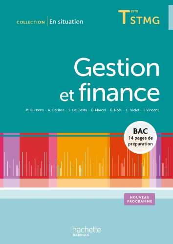 Gestion et finance Terminale STMG - Livre élève - Ed.2013