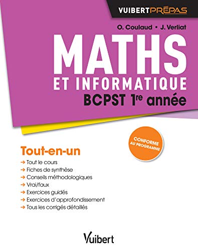 Maths BCPST 1re année - Cours, synthèse et exercices corrigés