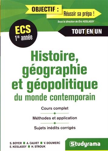 Histoire Géographie et Géopolitique du Monde Contemporain 1re Année ECS