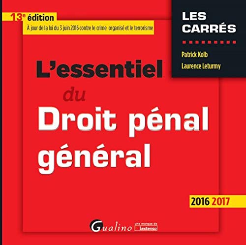 L'Essentiel du Droit pénal général 2016-2017