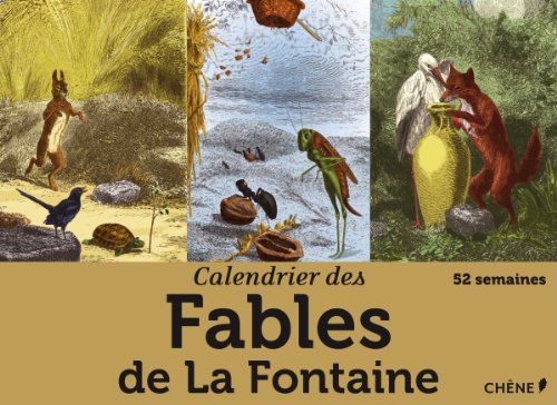 Calendrier 52 semaines Fables de La Fontaine