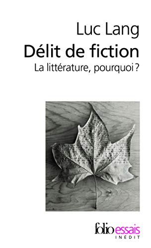 Délit de fiction: La littérature, pourquoi ?