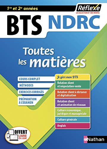 BTS NDRC - Négociation et Digitalisation de la relation client - Toutes les matières -1ère et 2e année (08)